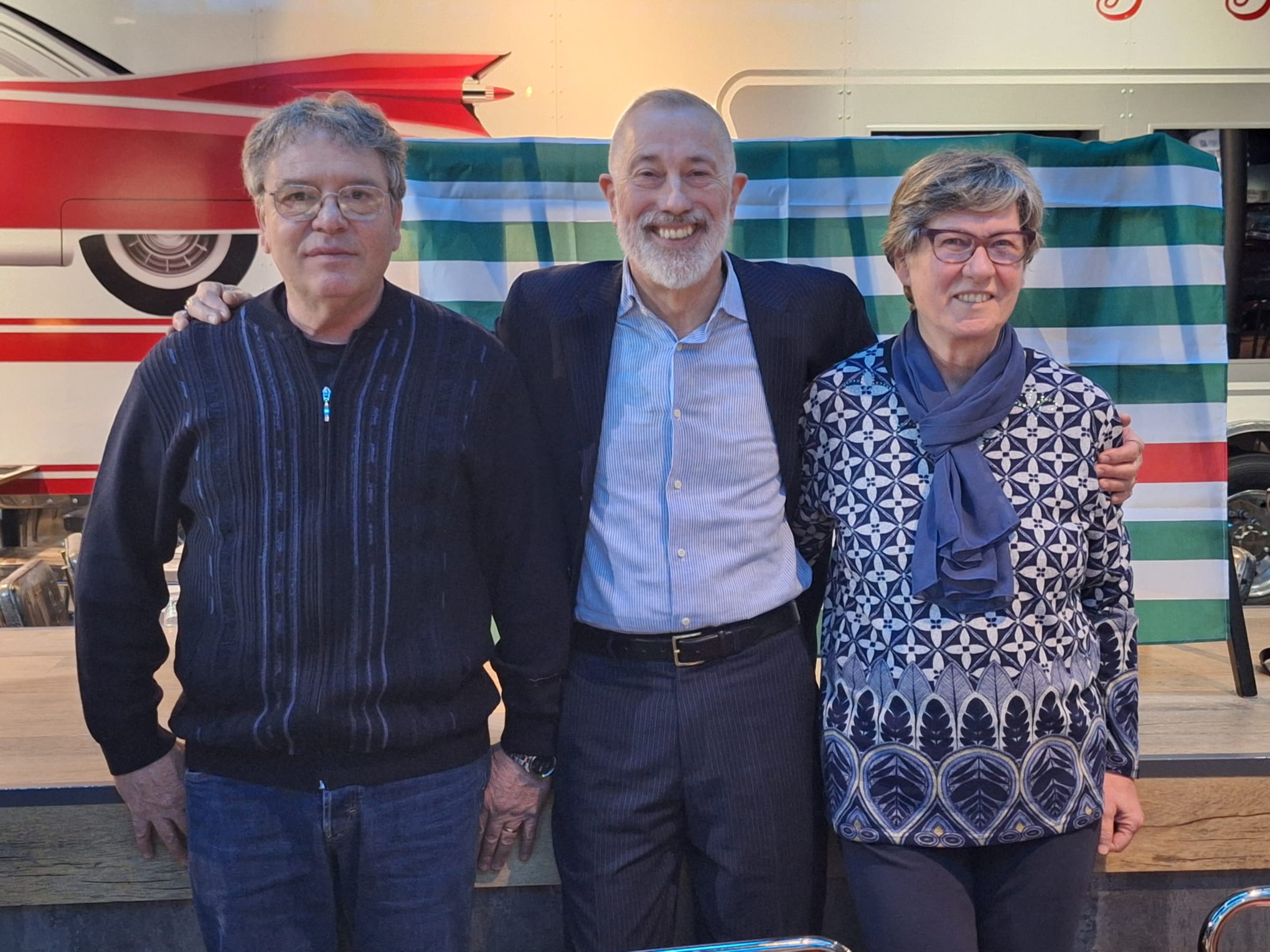 Segreteria FNP Cisl dei Laghi 2024 Roberto Pagano Dario Grilanda Gloria Paolini